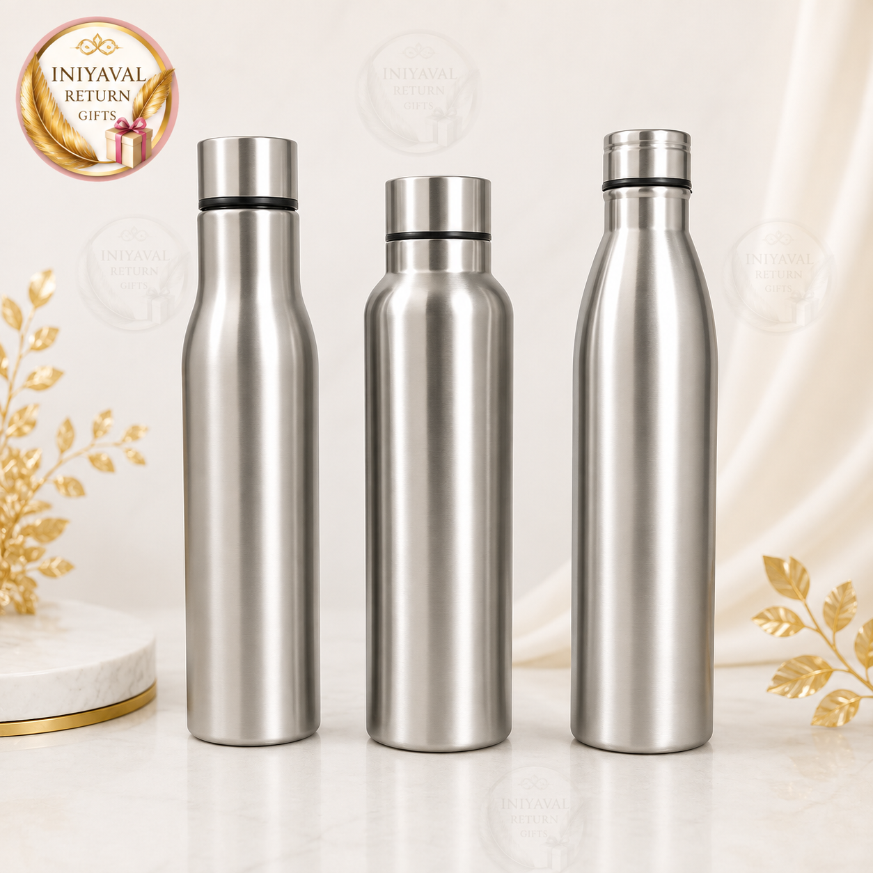 Multiple Design Steel 1 Ltr Water Bottle